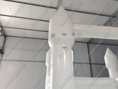 Белоснежный надувной батут - фотозона и реквизит для свадебных торжеств и праздников, 4*3*2,75 м