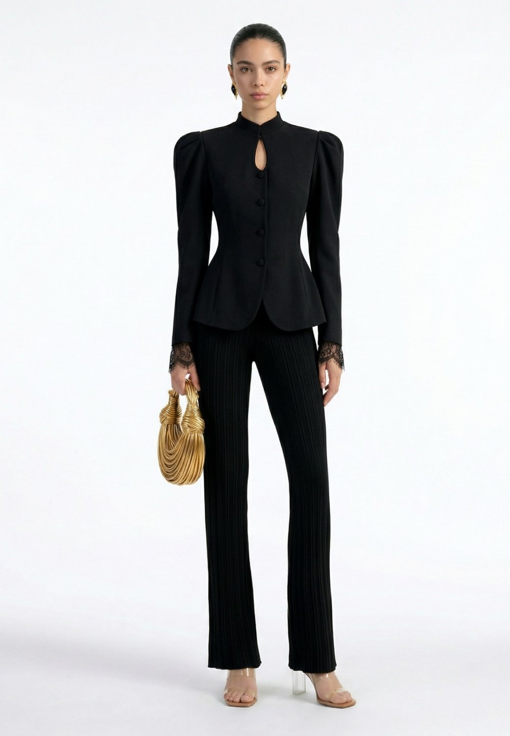 Жакет с кружевом