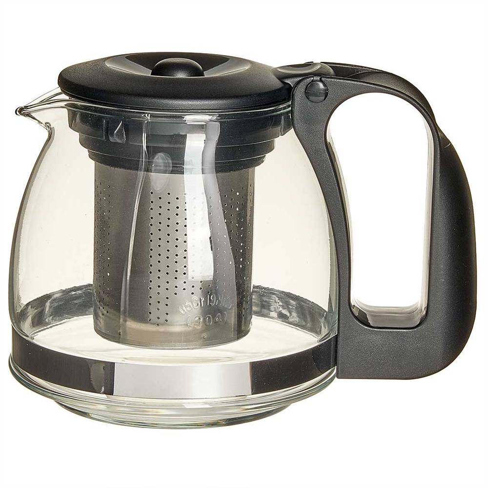 Заварочный чайник 700 мл с фильтром AK-5537 черный