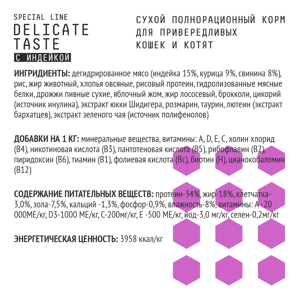 Сухой корм AJO Cat Delicate Taste для привередливых кошек и котят