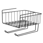 Корзина подвесная с держателями (черная)