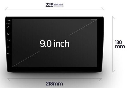 Магнитола для 9" рамки - FarCar 855 монитор 9" IPS на Android 13, 4+64Гб, CarPlay