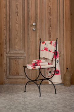 Плед 150х250 Feiler Klatschmohn 146-113 seashell-coral