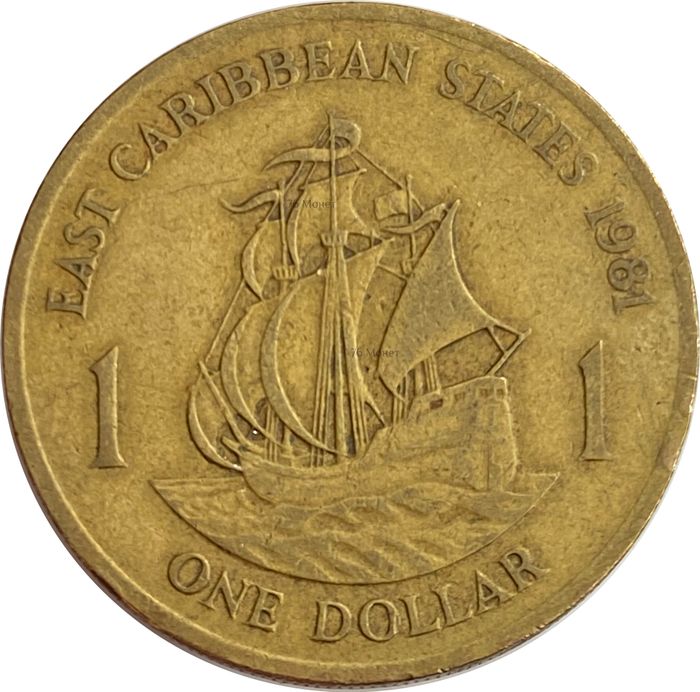 1 доллар 1981 Восточные Карибы