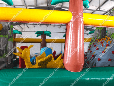 Надувной батут "Ущелье динозавра"