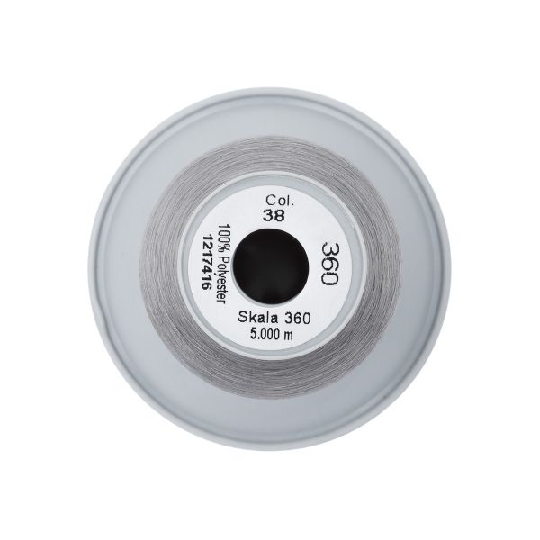 Нитки некрученые Gutermann Skala 360 (5000 метров), 1 кат. | 038 св.серый
