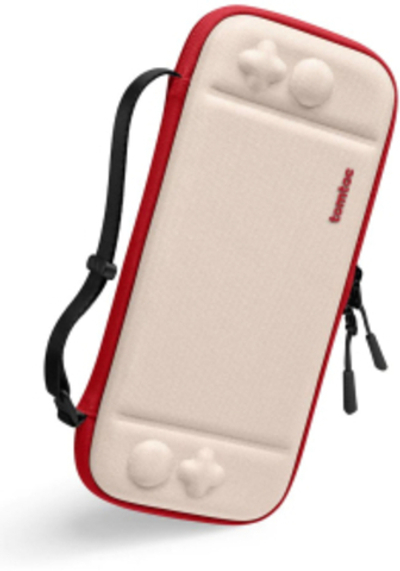Чехол Tomtoc для Nintendo Switch OLED Slim Case, красно-белый