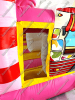 Коммерческий надувной батут "Мороженое розовое" 6*4*2,8 м