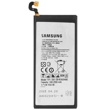 Battery Samsung EB-BG920ABE G920F G920FD S6 2300mAh MOQ:20 -ty