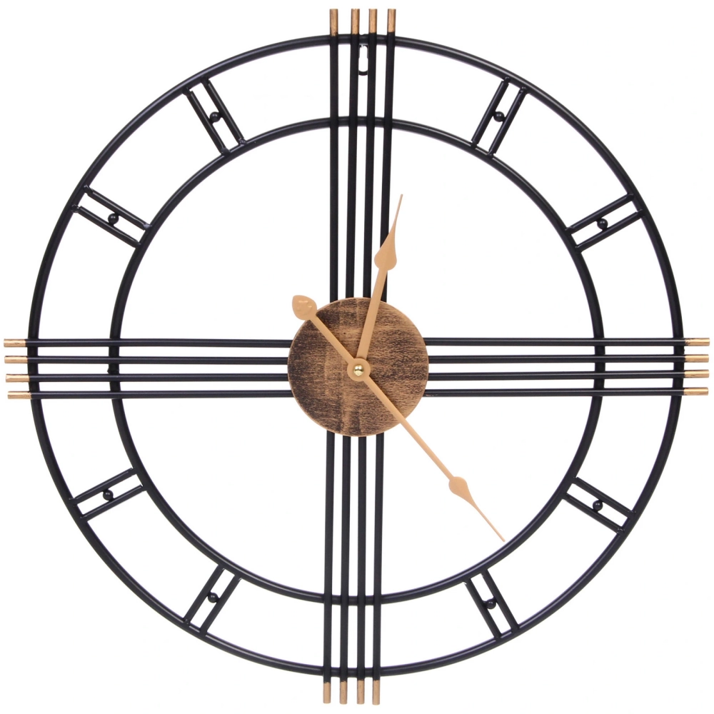 Часы настенные «LOFT HOME « 50см, черные