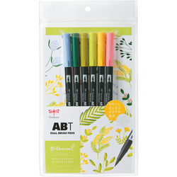 Tombow AB-T Dual Brush ABT6C Botanical Set