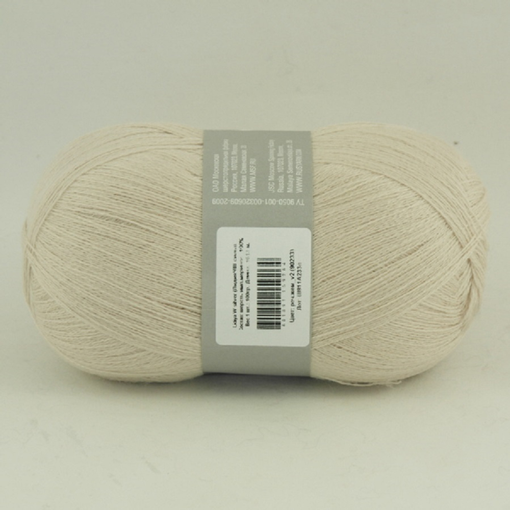 Семеновская Пряжа "Лидия Silver ЧШ" 100% имп. меринос 1613м/100гр