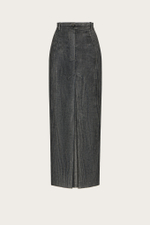 ЮБКА ИЗ СЕРОГО ВЕЛЮРА