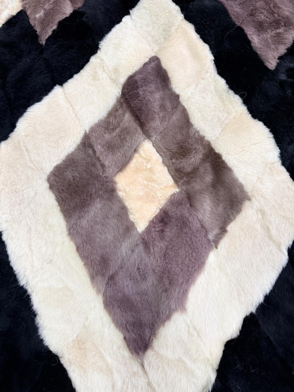 Покрывало меховое ковер из шкуры овчины