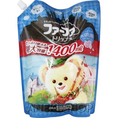 Кондиционер-ополаскиватель с антибактериальным эффектом с прохладным ароматом мыла 1400 мл Nissan FaFa (мягкая упаковка)