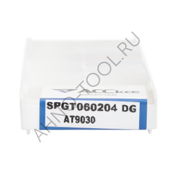 Пластина твердосплавная SPGT060204 DG, AT9030 "ACCKee"