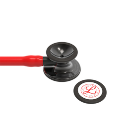Стетоскоп Littmann Cardiology IV, красный, черная акустическая головка, черный ствол (6182)