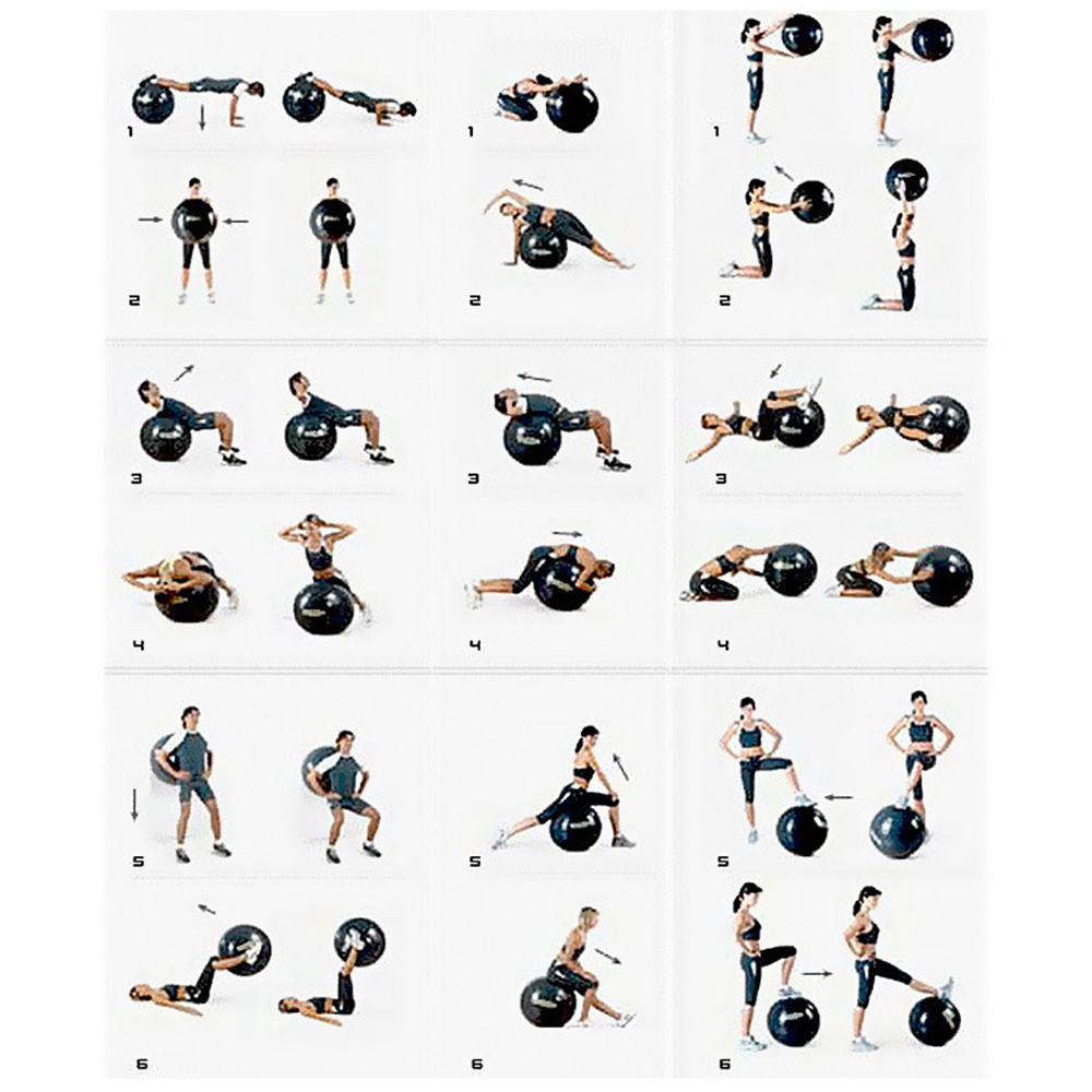 Фитбол Sportage 85 см 1000гр с насосом, красный