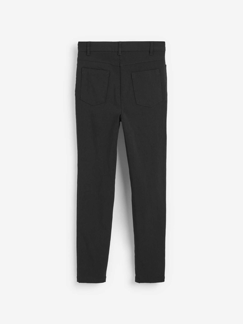 Брюки школьные с высокой талией для девочки Next 687-000, Черный