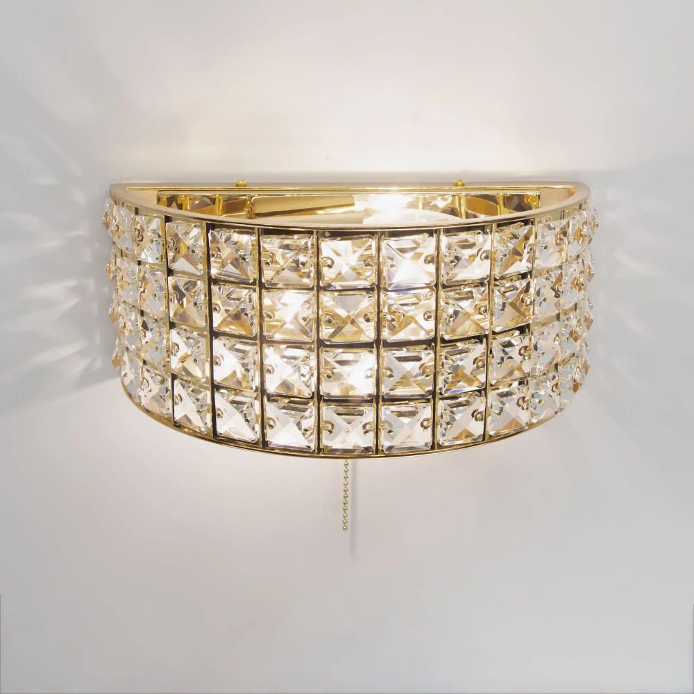 Citilux Портал CL324302 Бра хрустальное с выключателем Золото