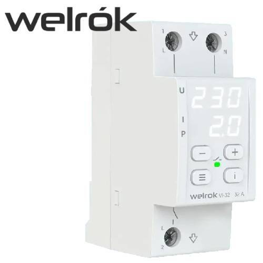Реле напряжения с контролем тока (WELROK) VI-32A