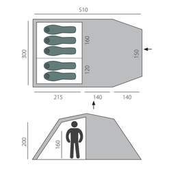 Палатка BTrace Family 5*