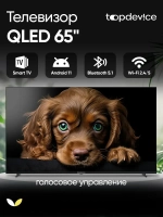Телевизор TV 65" QLED, 4K UltraHD, Smart TV WildRed