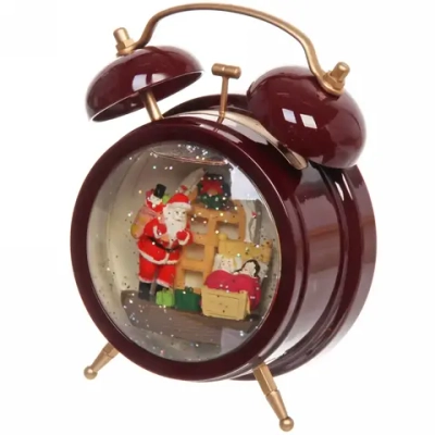 Сувенир с подсветкой «Новогодний будильник» 14*18*20 см