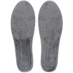 Стельки зимние обрезные с амортизацией стопы из ЭВА с иск. мехом»TEPLO», цвет серый, р 40-46