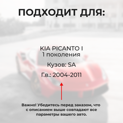 Ремкомплект ограничителей дверей KIA PICANTO (I) SA (4 двери, тип 20) 2004-2011