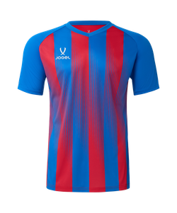 Футболка игровая Jogel Camp Striped Jersey, красный R2/синий Z2