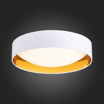SLE201122-01 Светильник потолочный Белый, Золотистый/Белый LED 1*24W 4000K ORBIO