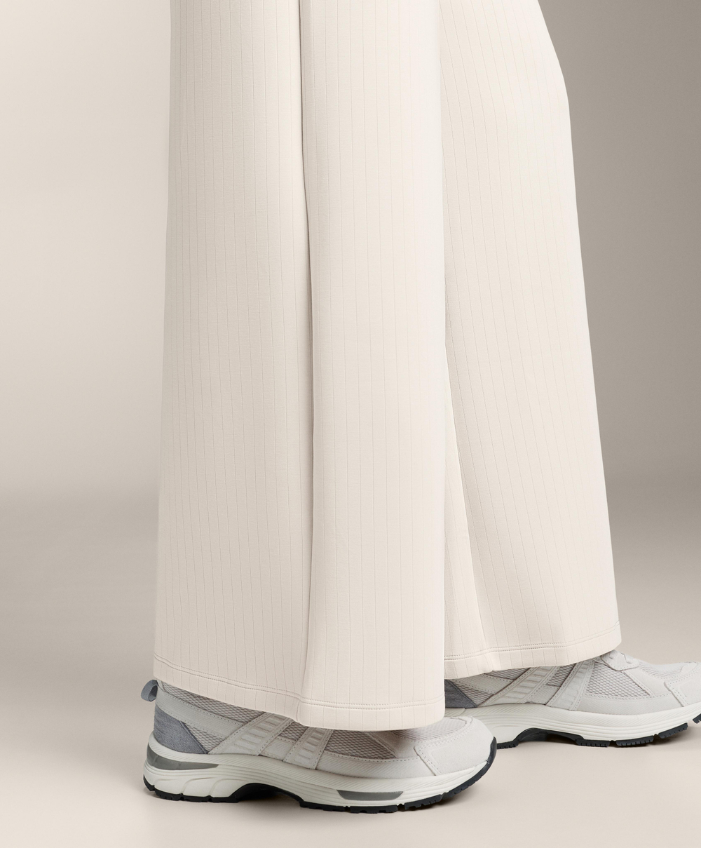 OYSHO Брюки прямого кроя с полосками из модала, светлый экрю