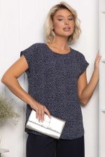 Блуза Милена (темно-синяя) Б14302-8М LT Collection