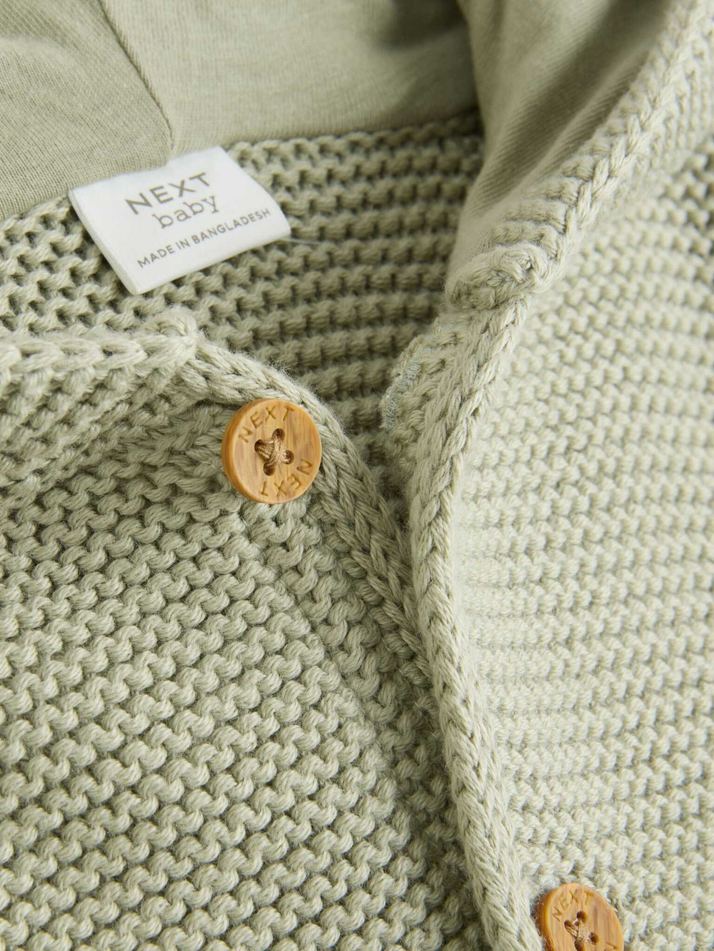 Кардиган с капюшоном для малышей Next Q61-222, Салатовый