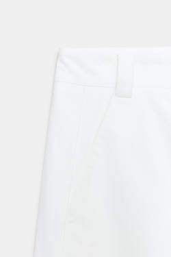 ZARA БРЮКИ BARREL, ЭКРЮ