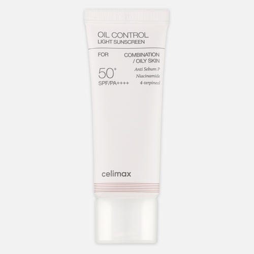 CELIMAX Oil control light sunscreen SPF50+PA++++ Крем солнцезащитный с контролем жирности, 40мл