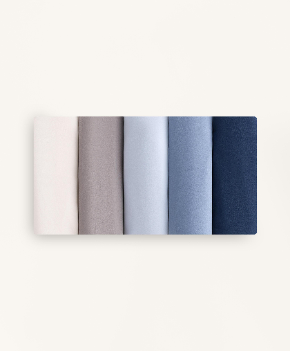 OYSHO Набор из 5 бесшовных трусов-бразильяно, темно-синий