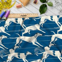 Ткань премиум мембрана гончие на серо-голубом