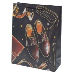 GAEM Пакет подарочный (бумага 210г/м2, блок микс 12шт), L31 W12 H40 см, 4в.