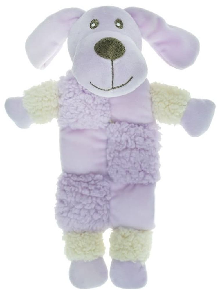 AROMADOG Игрушка для собак Собачка 20 см с 3 пищалками сиреневая