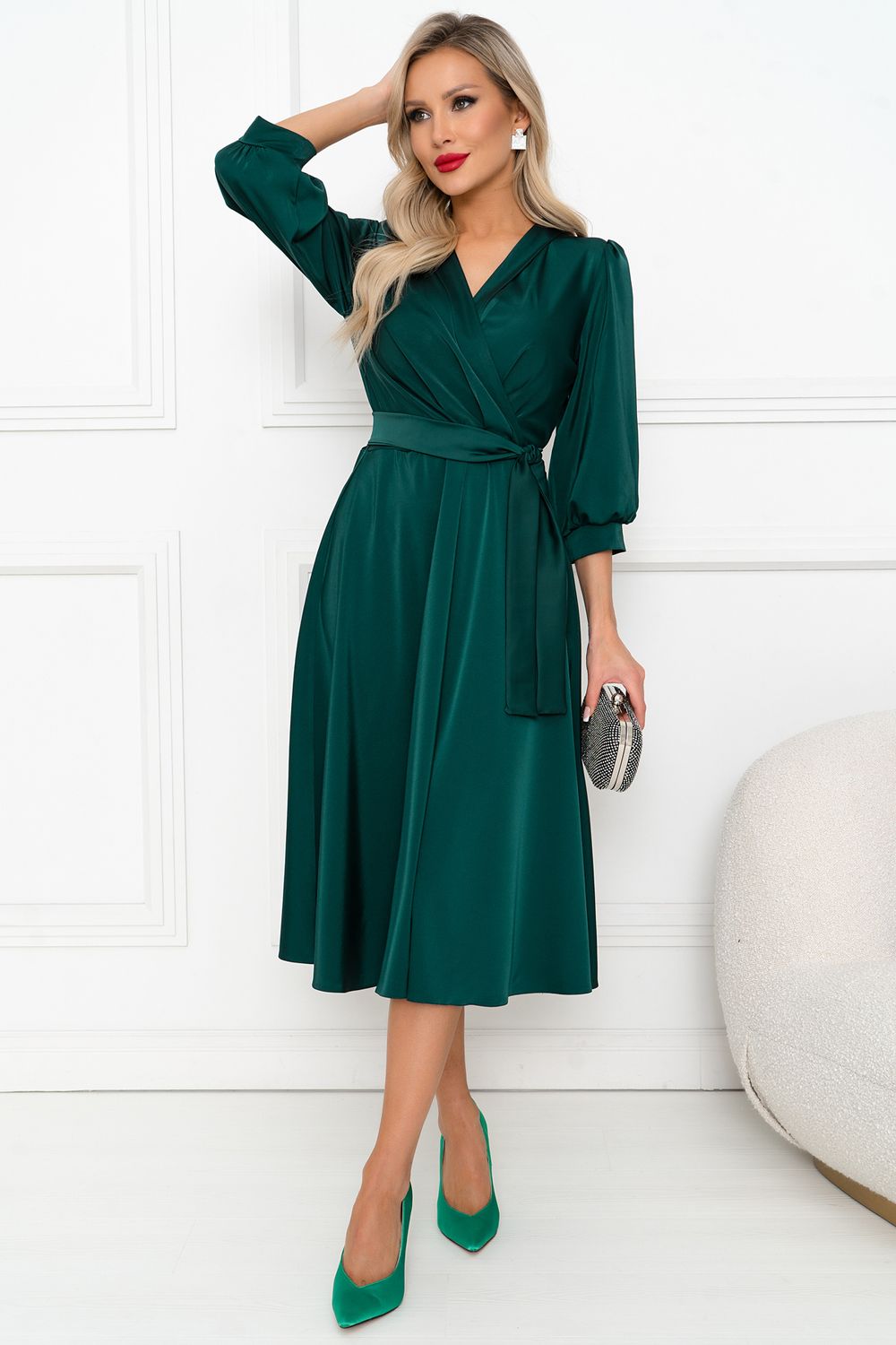 Платье Аскания (изумруд) Р11-1203 Nikol (Акция)