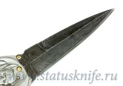Нож Carved Damascus Folder Suchat Jangtanongфотография - 6