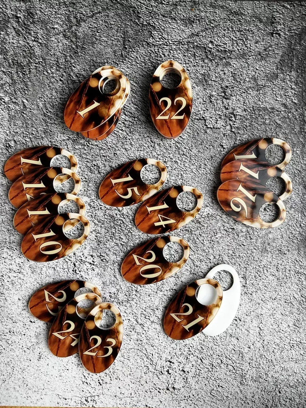 Номерки для гардероба 101-150