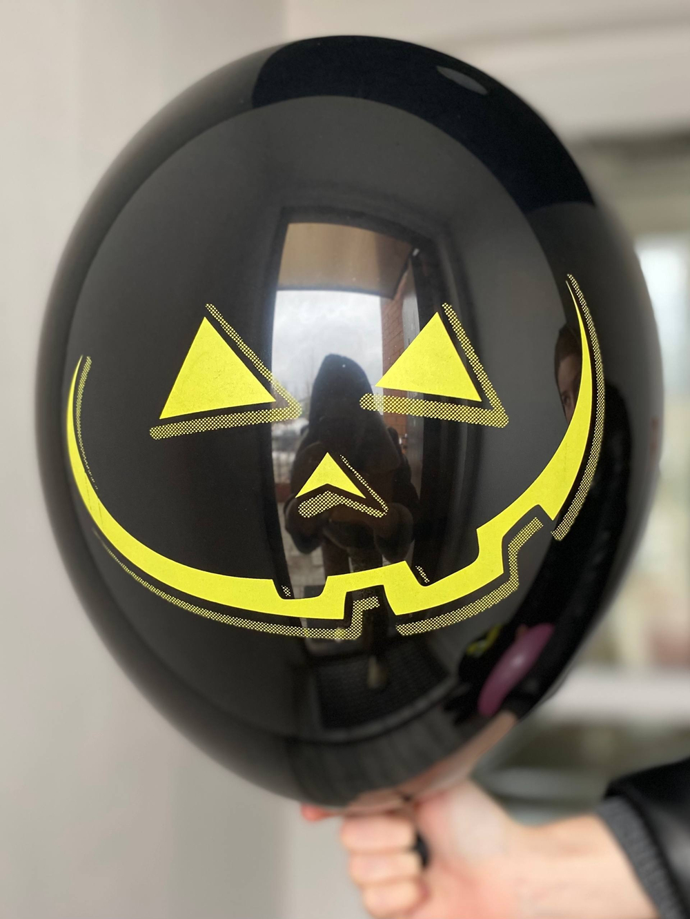 Воздушный шар с рисунком Хэллоуин/тыква 35см ПАЛИТРА №4353