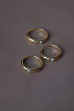 Кольцо с жемчужиной, позолота