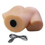 Телесный мастурбатор Vivian с 2 любовными тоннелями (Цвет: телесный)
