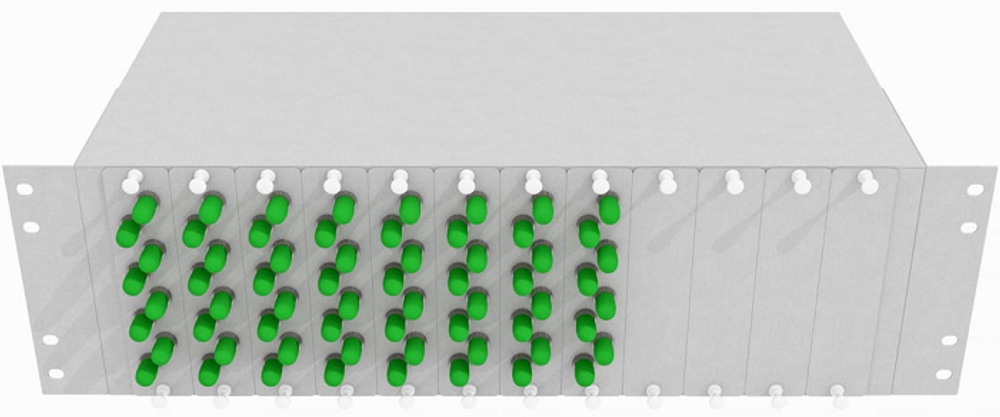 Кросс оптический стоечный  TopLAN КРС-Top-3U-64ST/A-OS2-GY