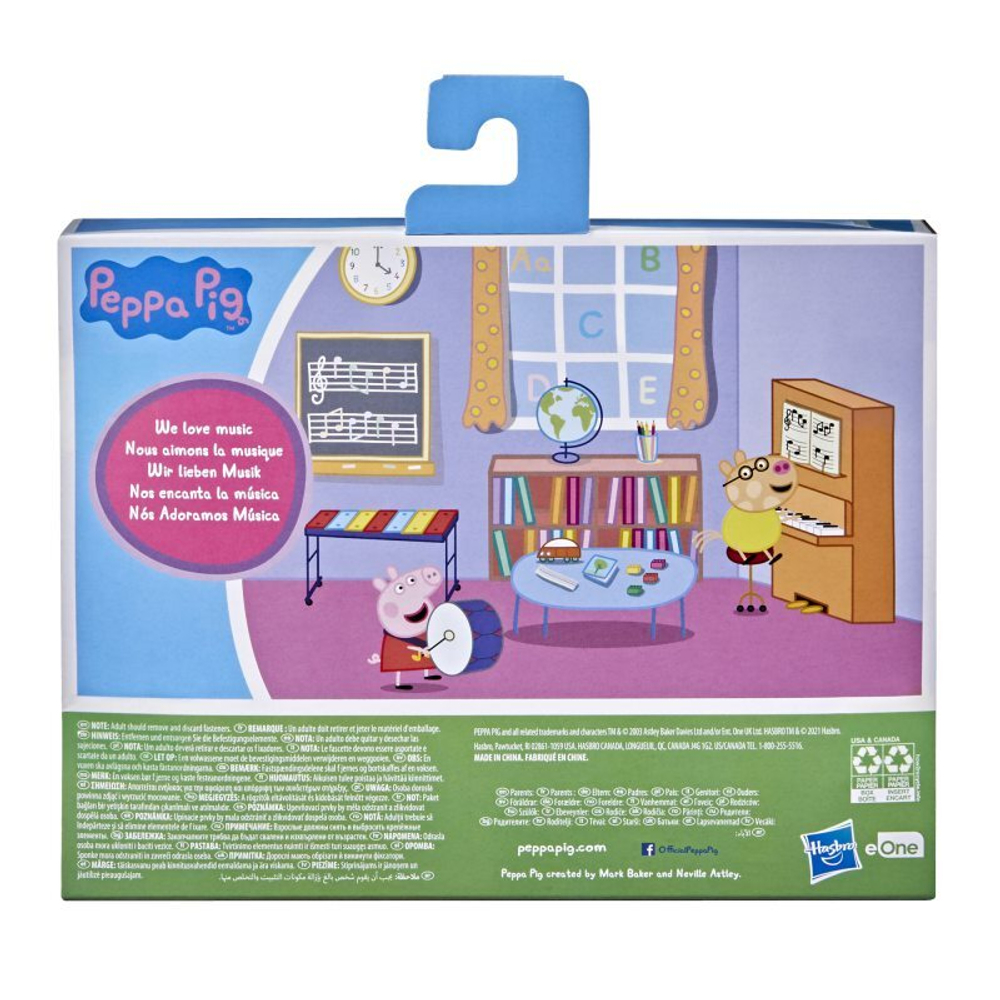 Hasbro Свинка Пеппа - Музыкальный забавный набор + 2 фигурки F2216