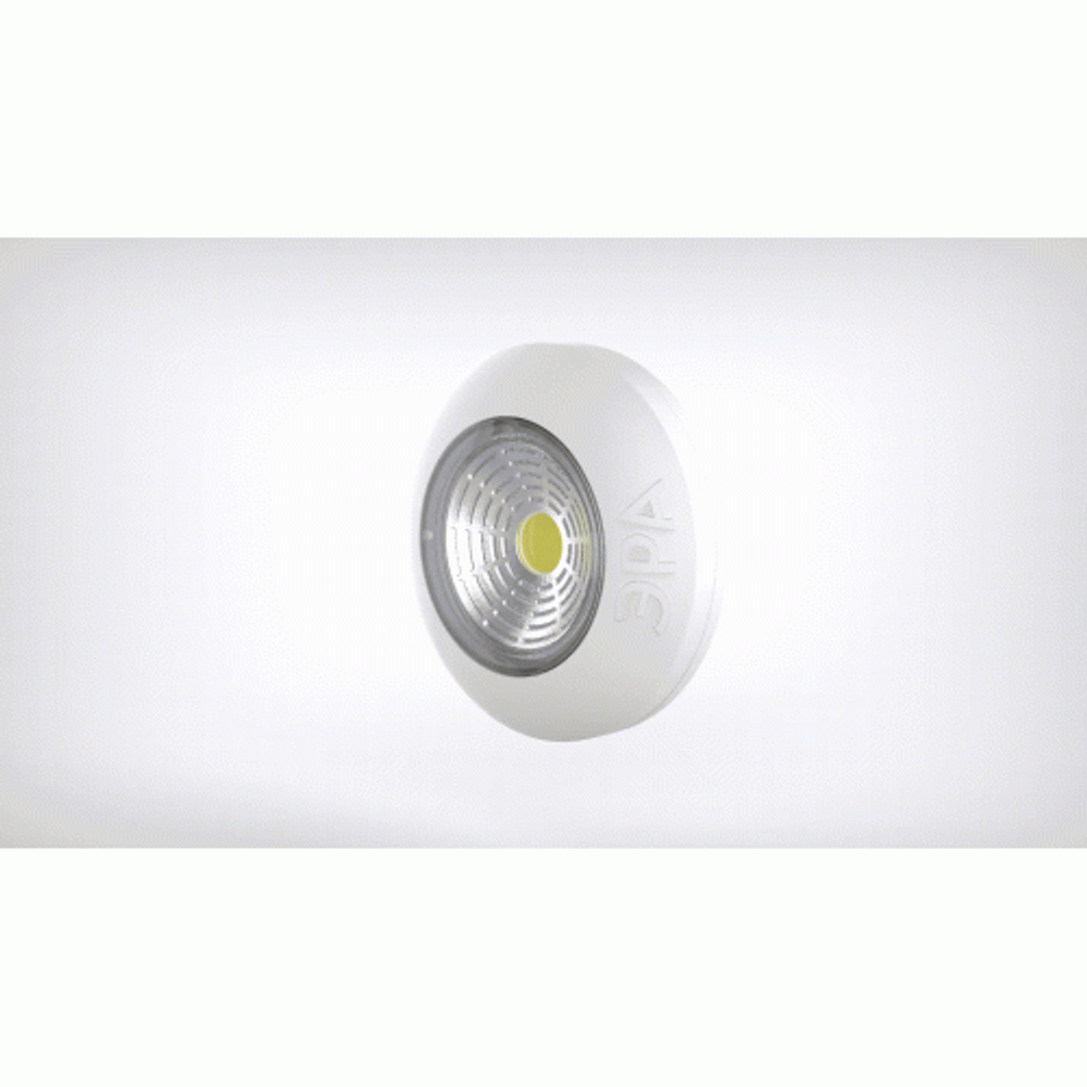 Светодиодный фонарь подсветка ЭРА Пушлайт SB-501 Аврора самоклеящийся белый COB | Подсветка, пушлайты